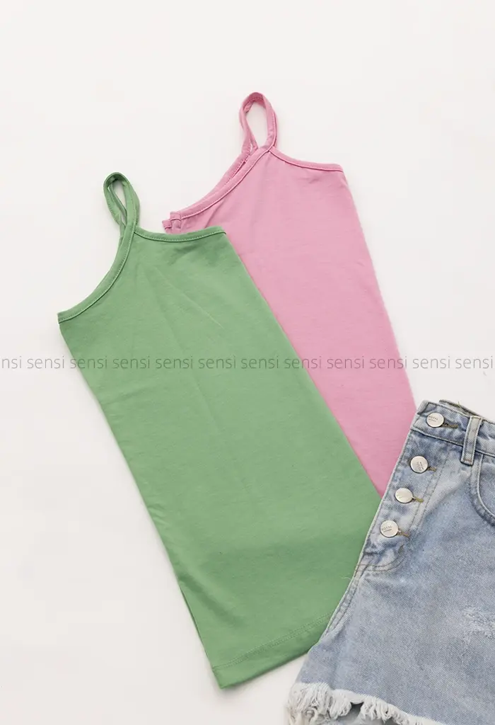 تاپ دوبند ساده رنگی بزرگ کد1001226