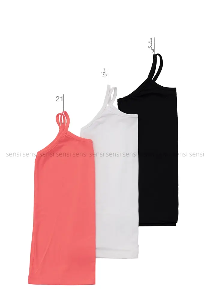 تاپ دوبند ساده رنگی کوچک کد1001225