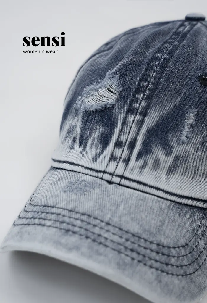 کلاه نقاب دار جین زاپ دار کد1000718