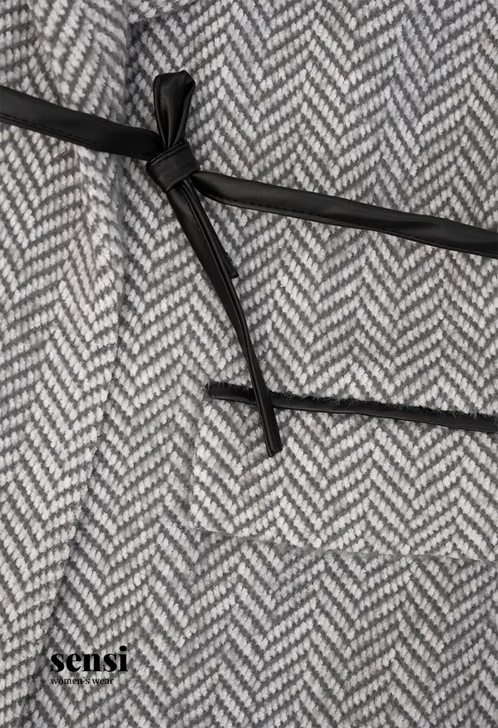 وست لمزور جناقی کمر بندی آستر دار کد1000741