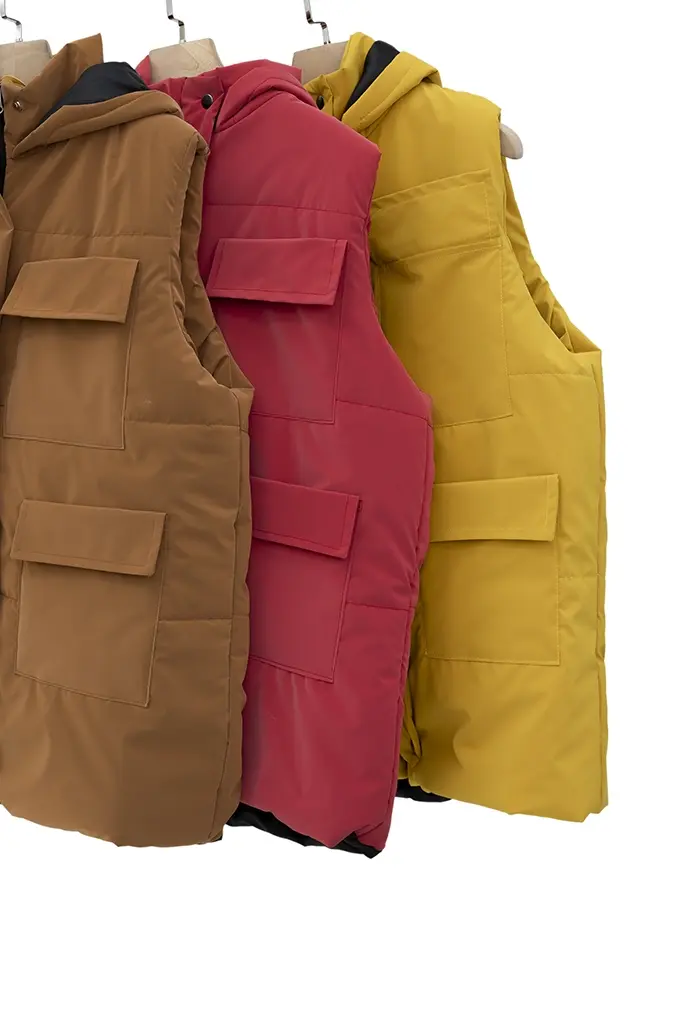 پافر کوتاه سیلیکونی 4جیب کلاه دار کد1000882