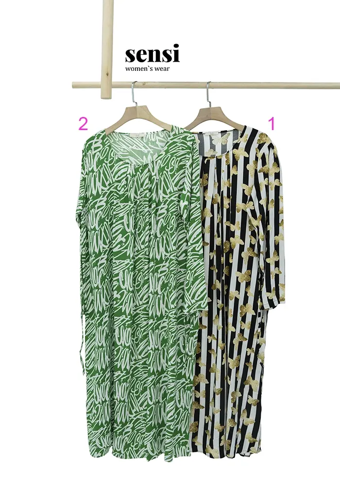 سارافون آستین بلند سینه پیله کد1001154