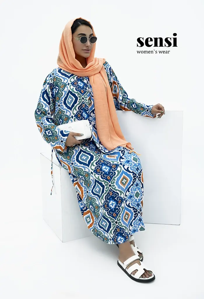 سارافون آستین بلند سینه پیله کد1001154