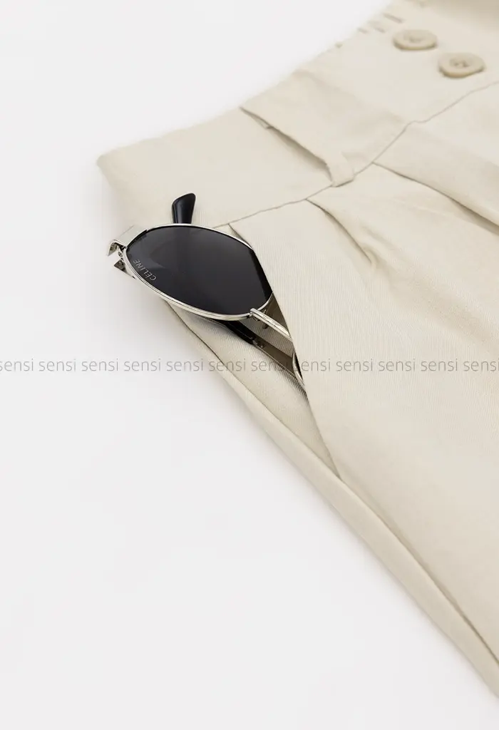 شلوار مام کرپ بزایاق پشت کش کد1001462