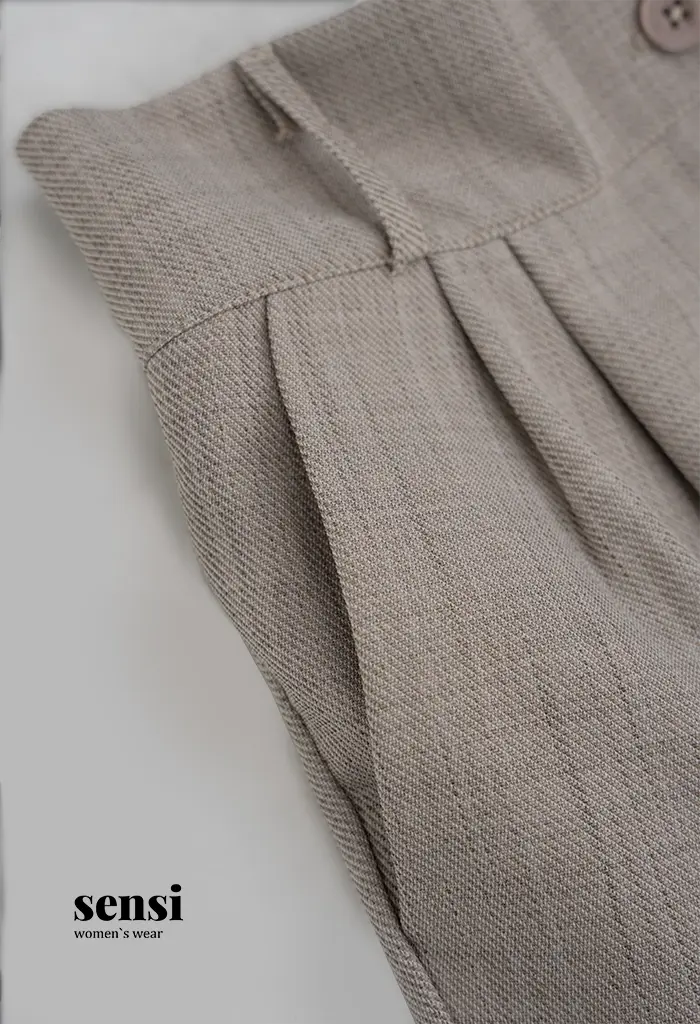 شلوار مام کرپ اسلپ کج راه پشت کش کد1001459