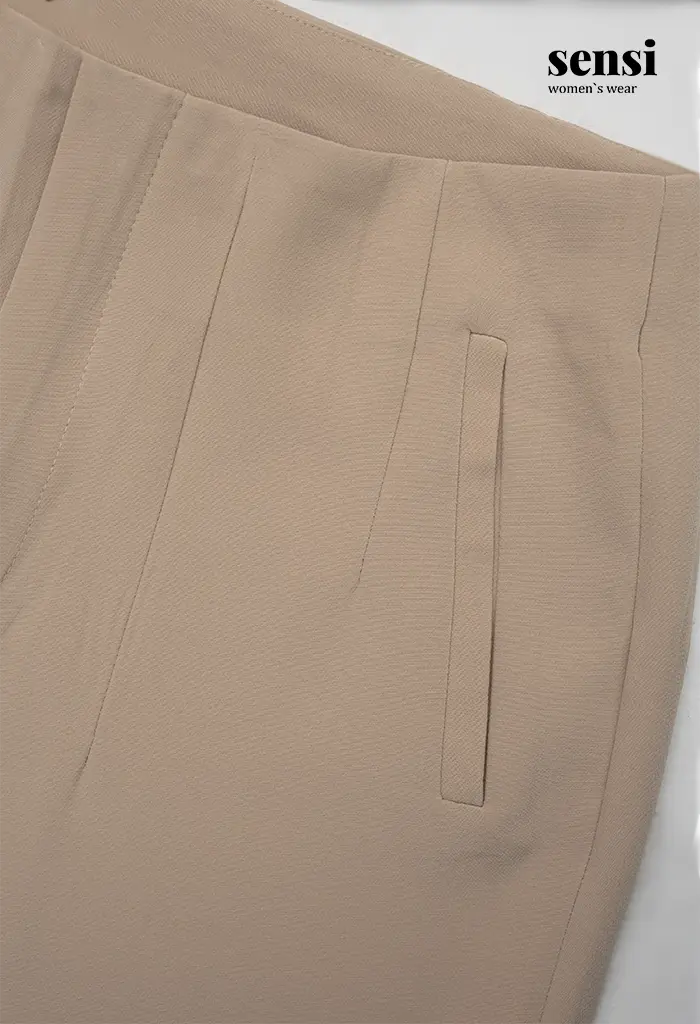 شلوار راسته 4پیله جیب نما دکمه مخفی مازراتی کد1001246