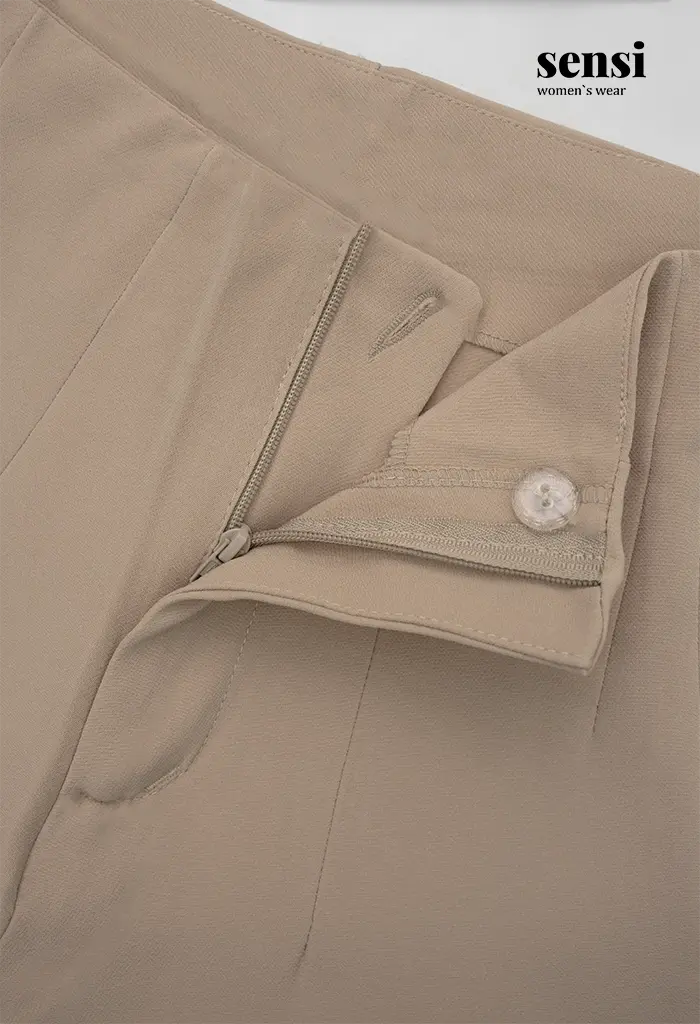 شلوار راسته 4پیله جیب نما دکمه مخفی مازراتی کد1001246