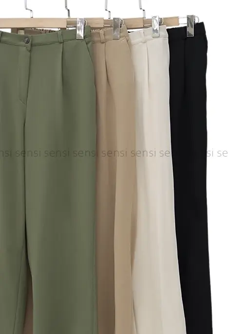 شلوار واید باربی کج راه پشت کش کد1001247