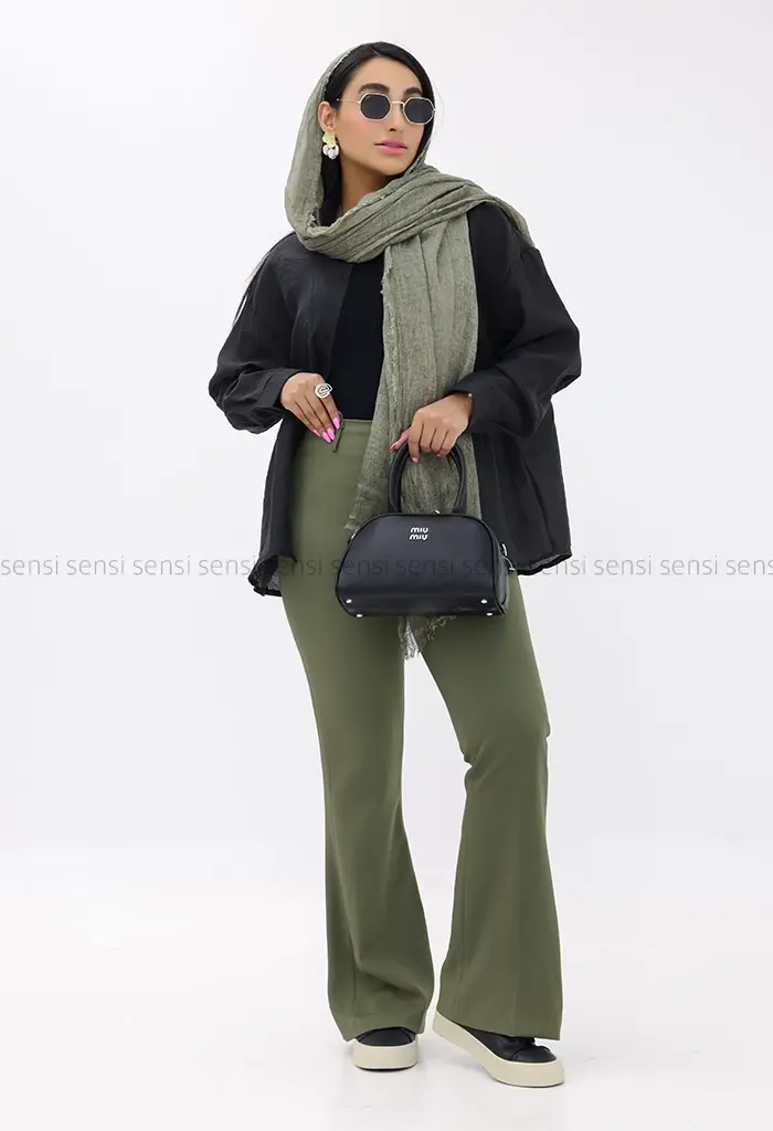 شلوار باربی بوت کات کج راه کد1001248