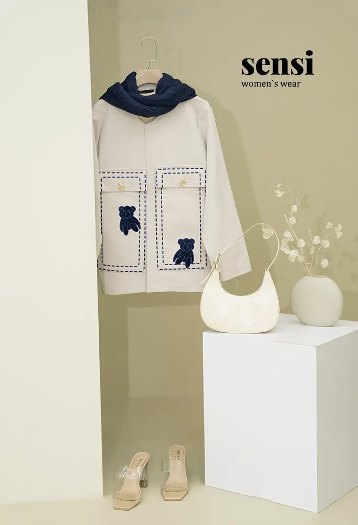 کت مازراتی کج راه تدی گلدوزی کد1001582