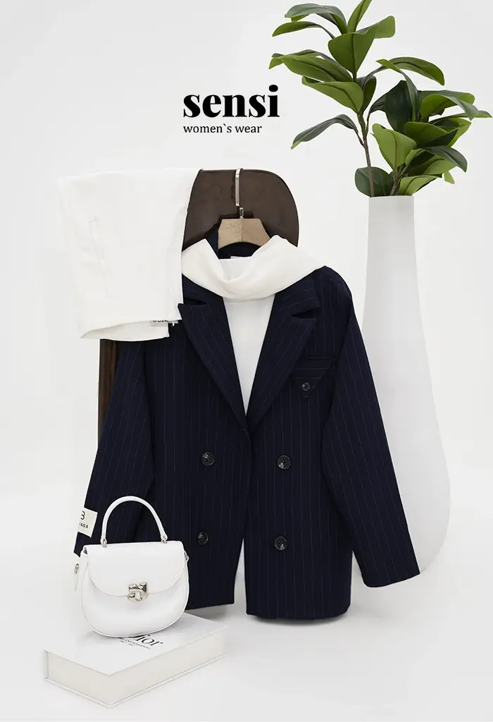 کت کج راه مازراتی راه راه Balenciaga کد1001748