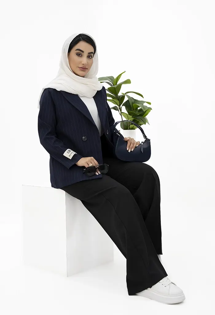 کت کج راه مازراتی راه راه Balenciaga کد1001748