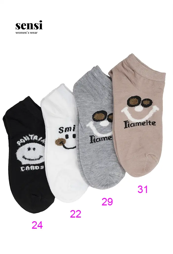 جوراب مچی پنبه چند طرح کد1000056