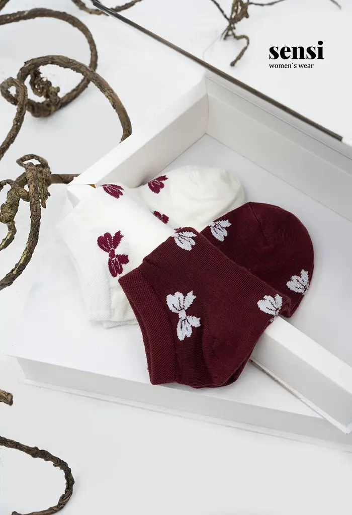 جوراب مچی پنبه چند طرح کد1000056