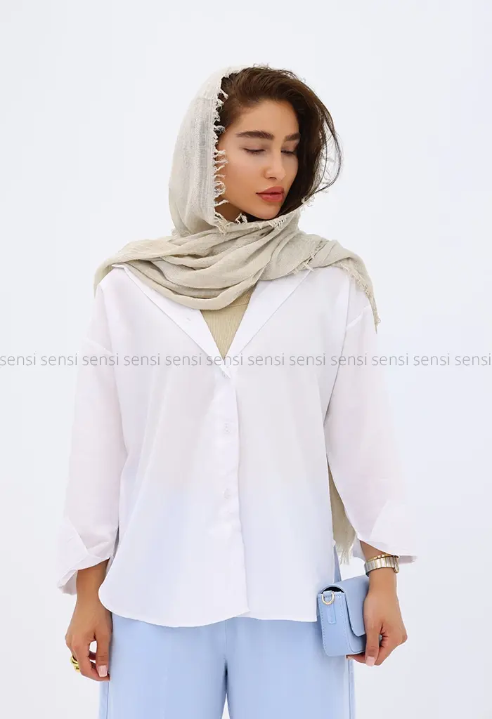 شومیز سفید کد1002594