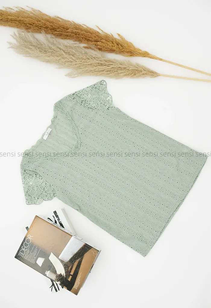 تاپ آستین گیپور کد1002171