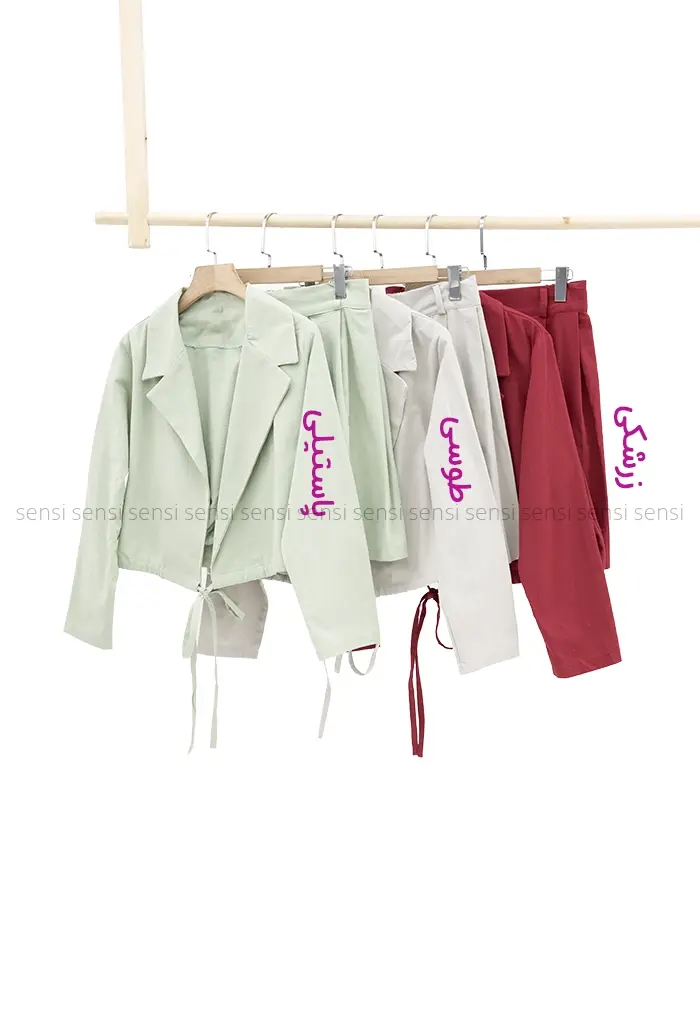 ست کت دامن لینن کد1002146