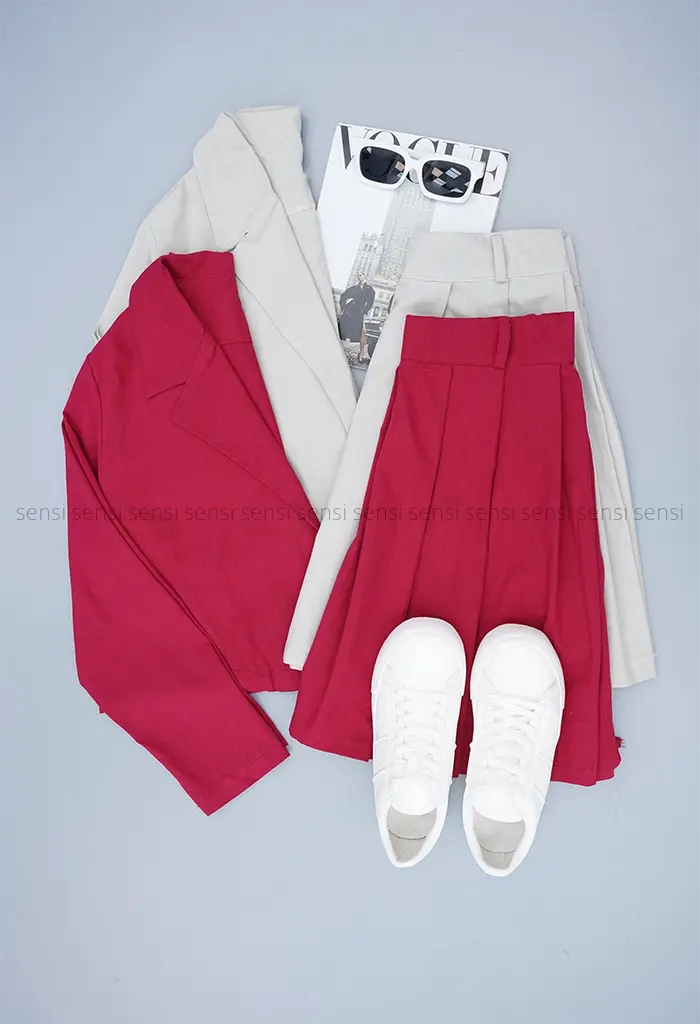 ست کت دامن لینن کد1002146