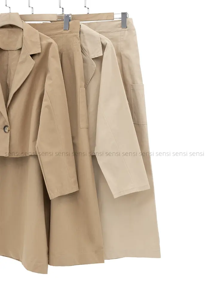 کت و دامن شلوار لینن کد1002083