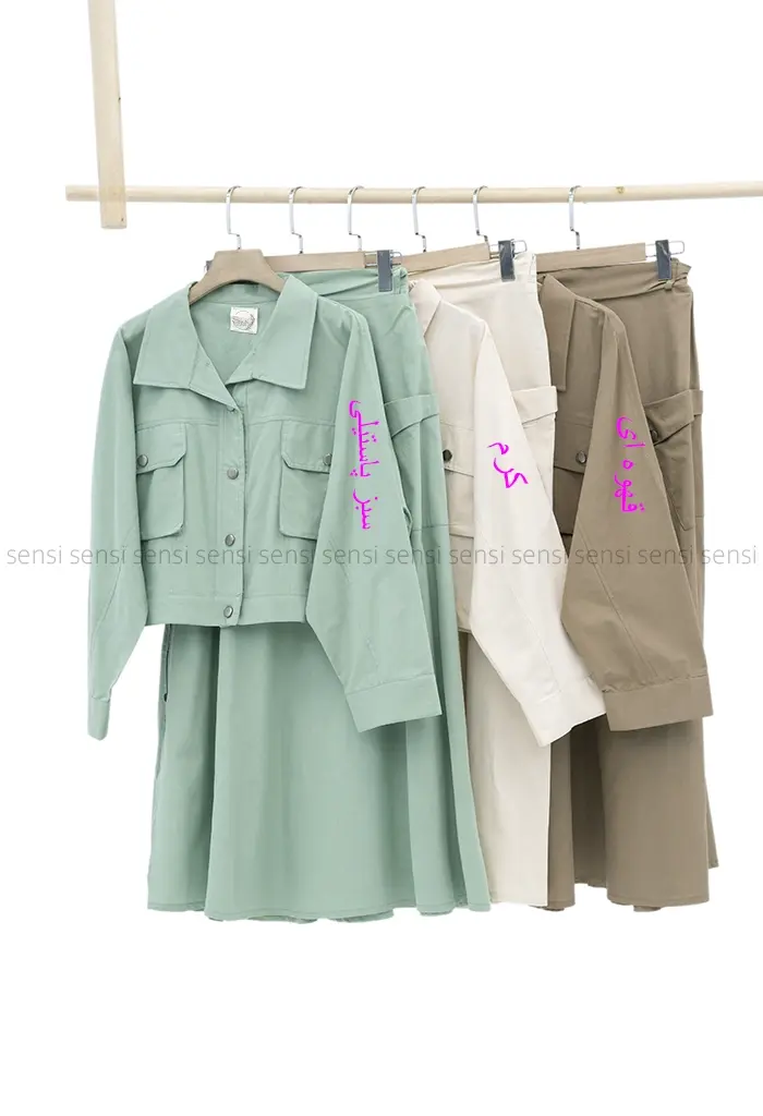 کت دامن لینن کد1002077