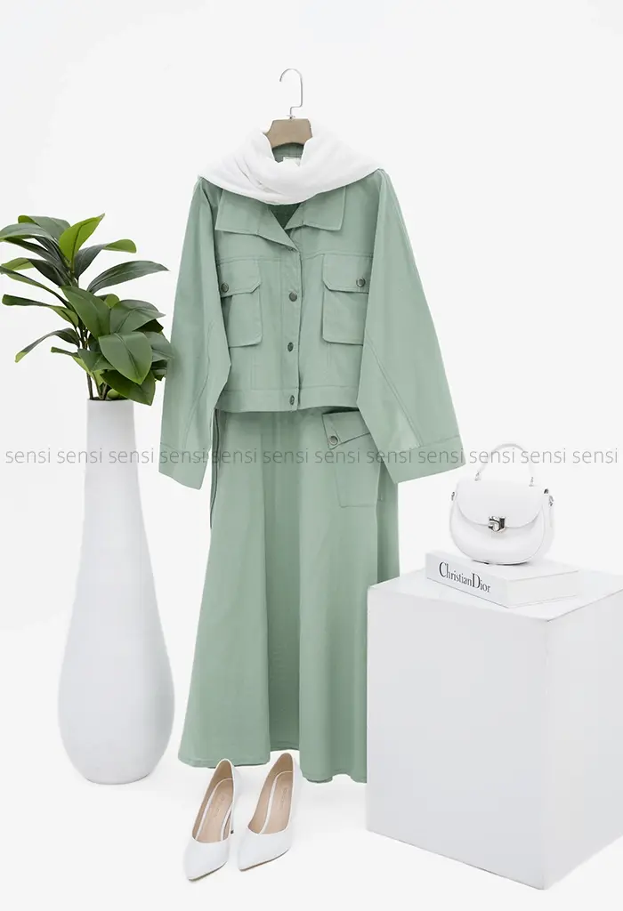 کت دامن لینن کد1002077