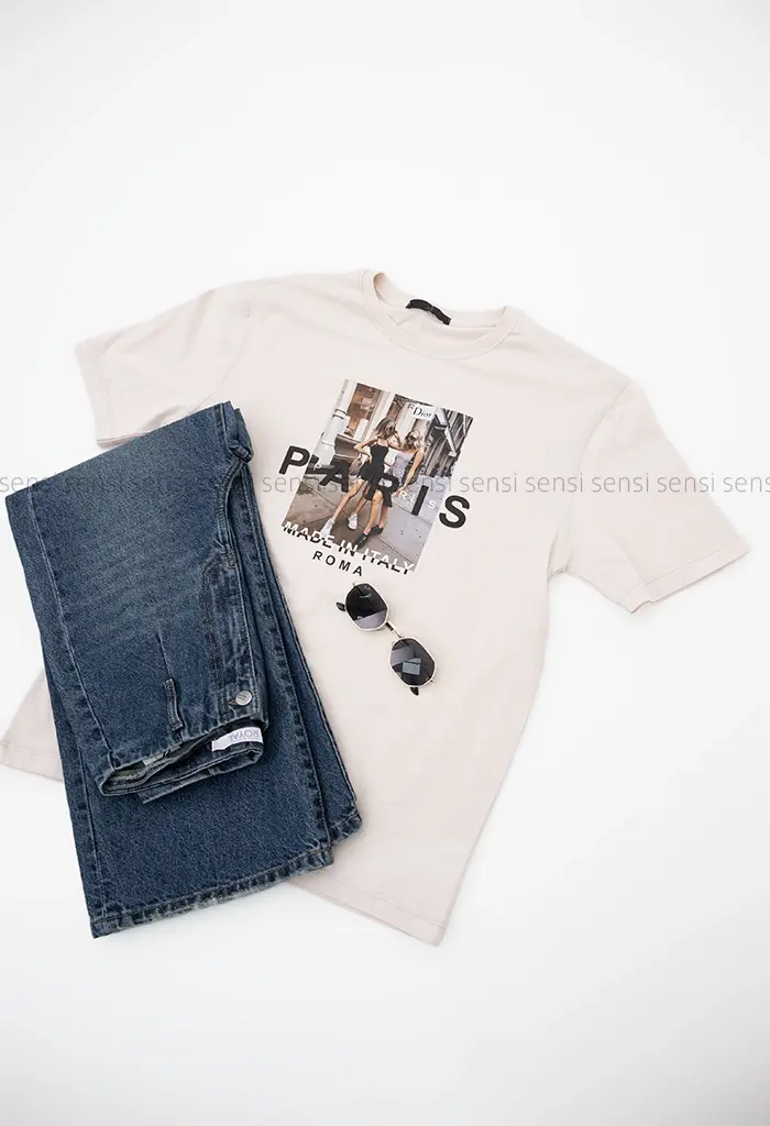 تیشرت تک عکس چاپی کد1002371