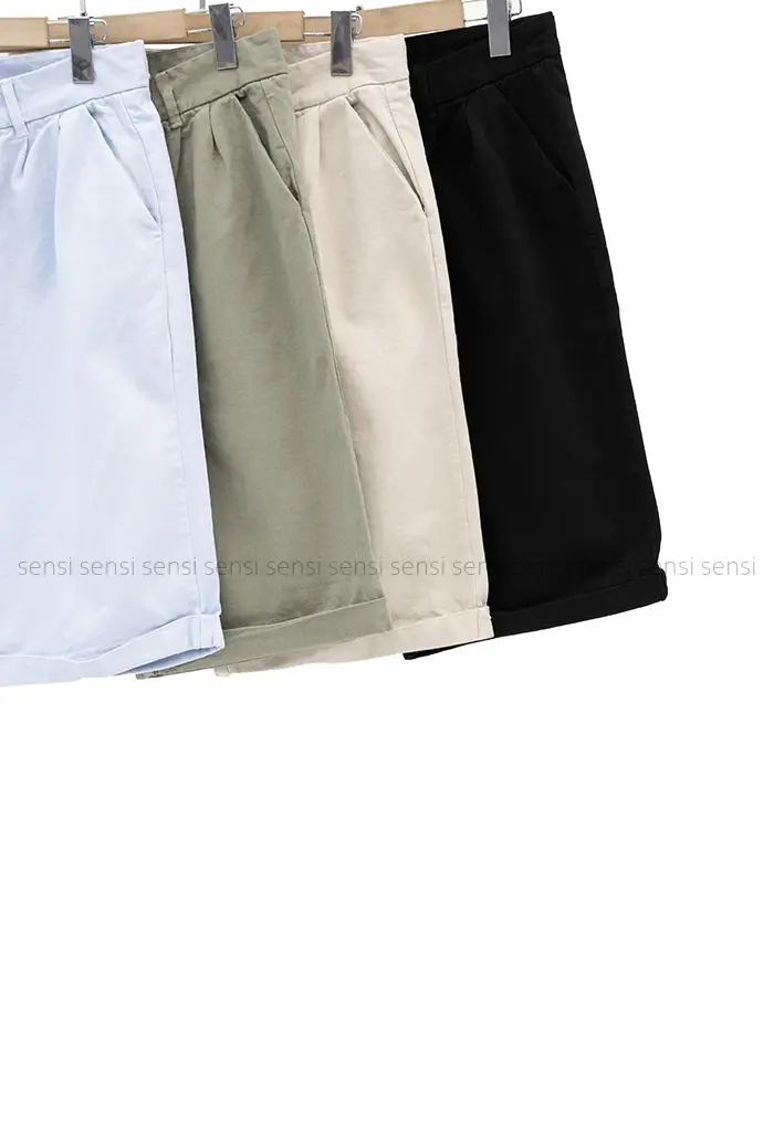 شلوارک کتان قد57 کد1002330