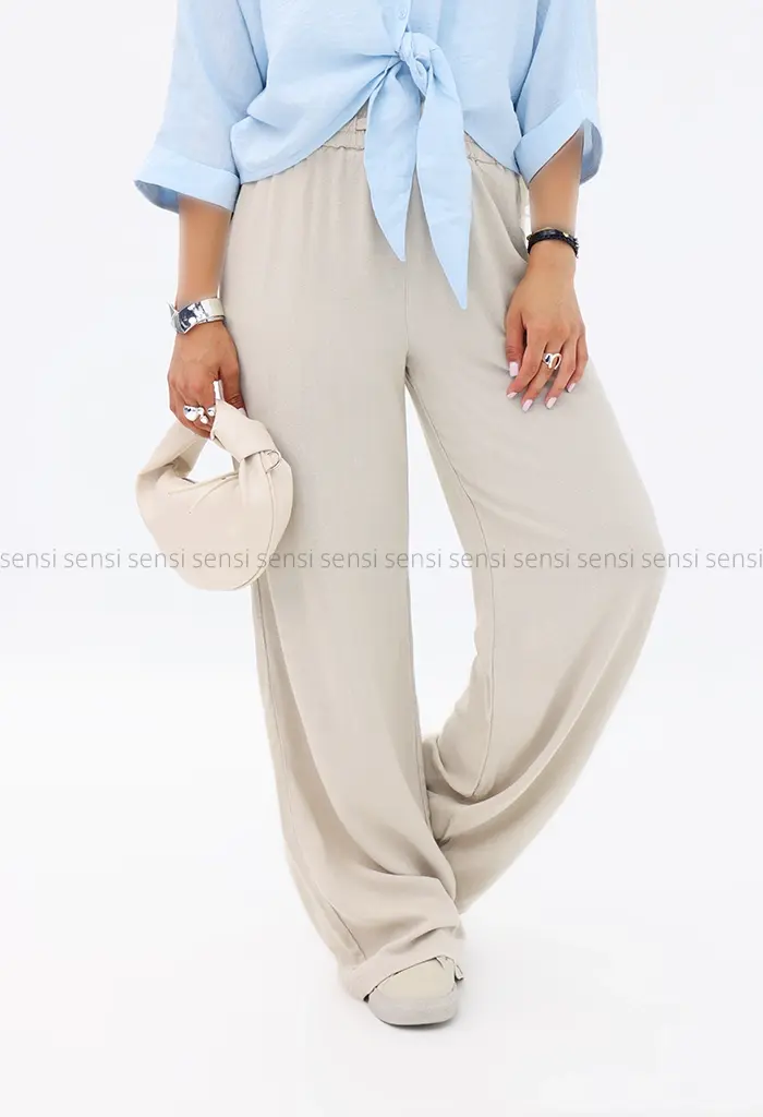 شلوار لینن اسلپ کد1002345