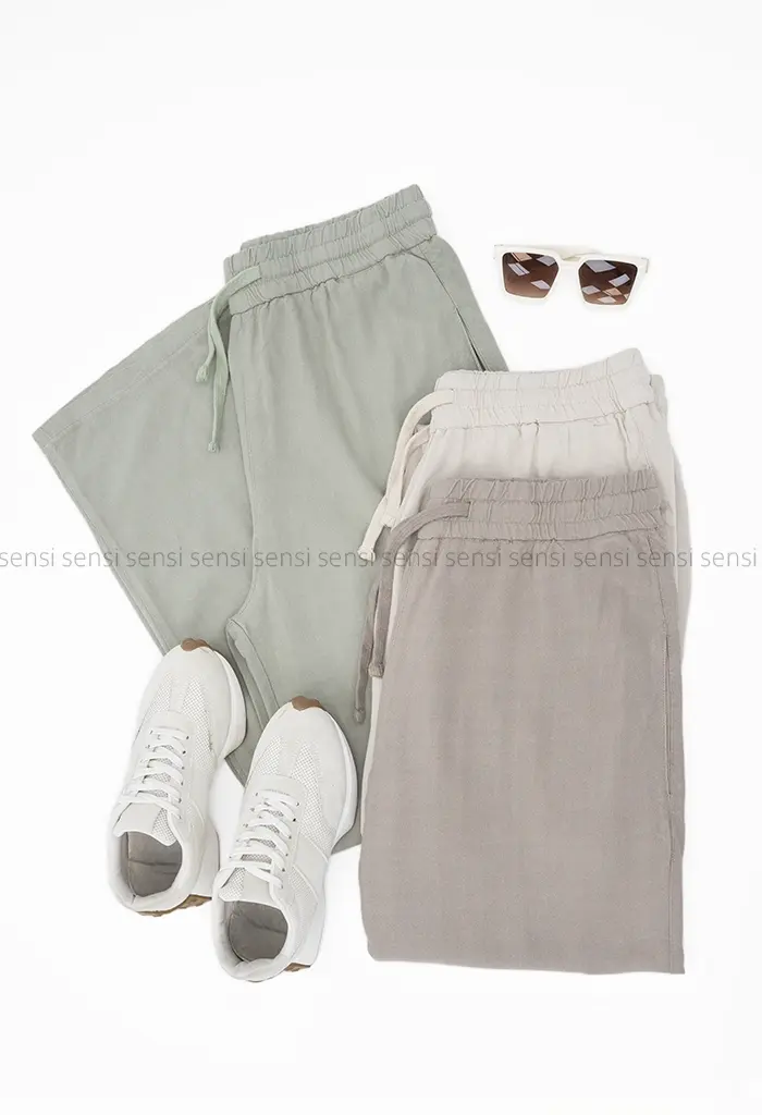 شلوار لینن اسلپ کد1002345