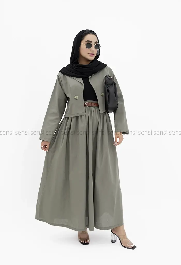 کت دامن لینن کد1002084