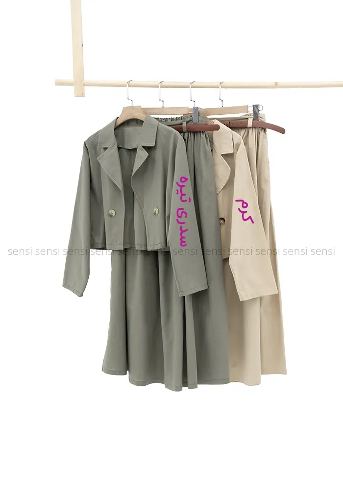 کت دامن لینن کد1002084