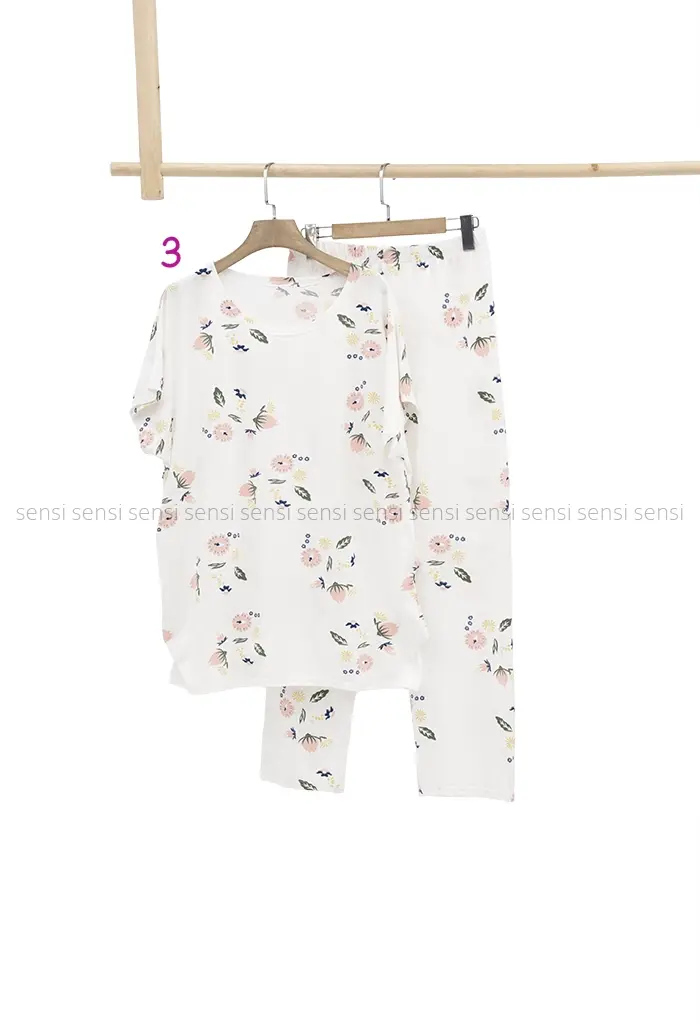 ست گیاهی تیشرت شلوار کد1002376