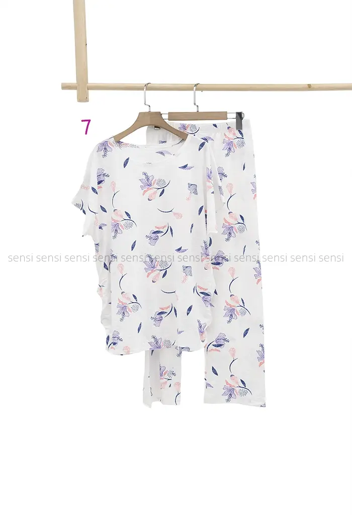 ست گیاهی تیشرت شلوار کد1002376