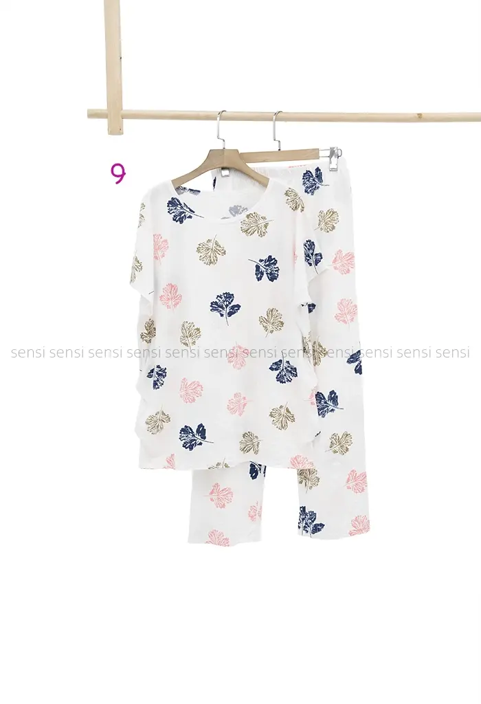 ست گیاهی تیشرت شلوار کد1002376