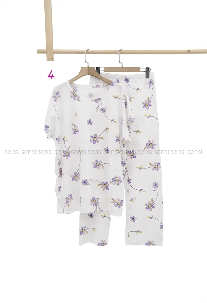 ست گیاهی تیشرت شلوار کد1002376