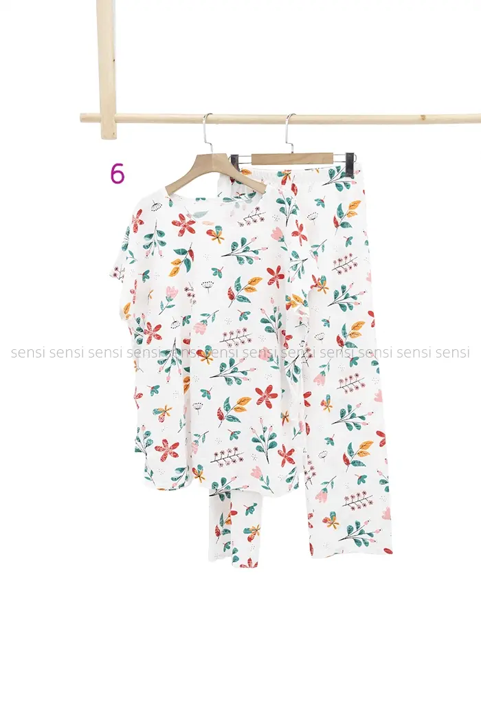 ست گیاهی تیشرت شلوار کد1002376