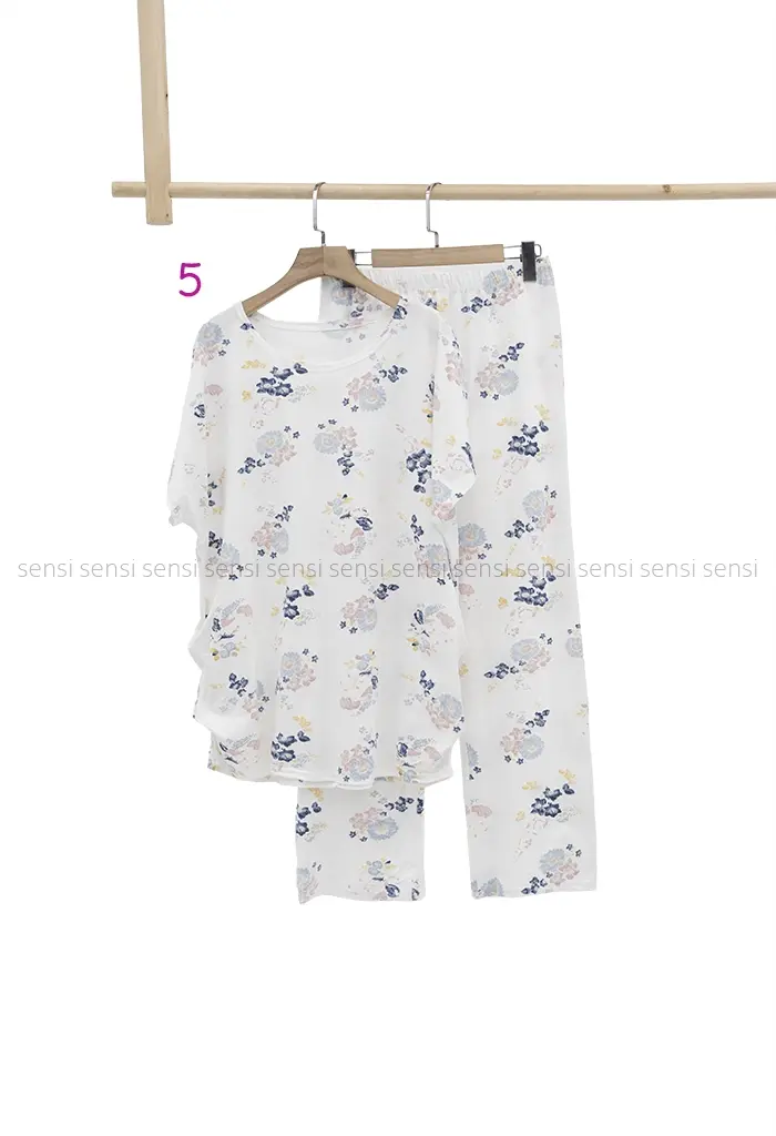 ست گیاهی تیشرت شلوار کد1002376