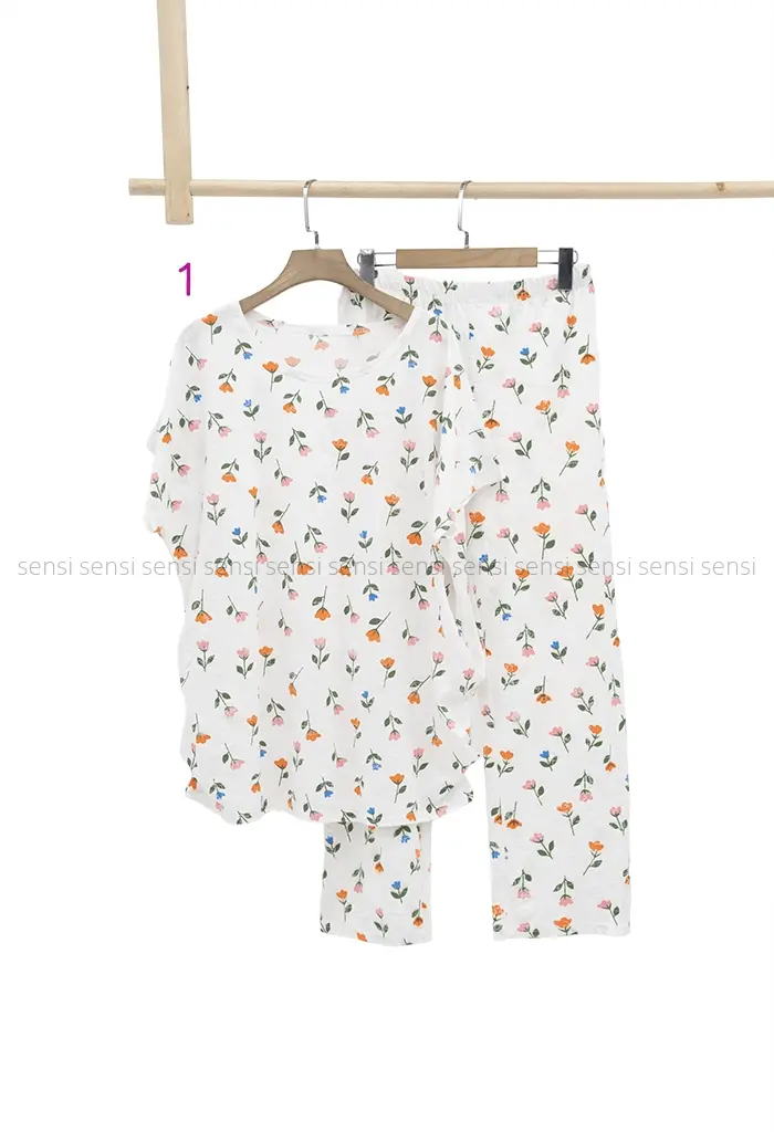 ست گیاهی تیشرت شلوار کد1002376