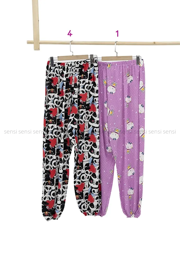 شلوار نخی دمپا کش کد1002423