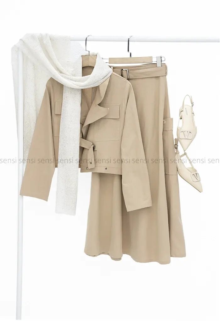 کت دامن لینن کد1002416