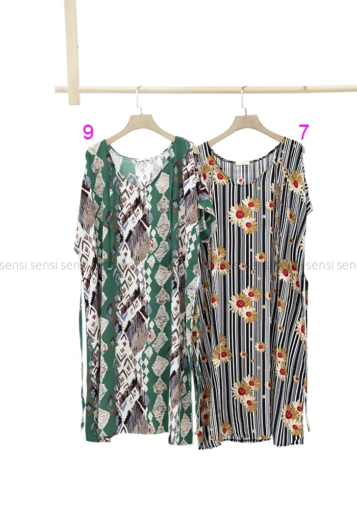 تونیک سرشانه باز نخی کد1002420