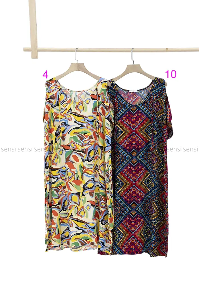 تونیک سرشانه باز نخی کد1002420