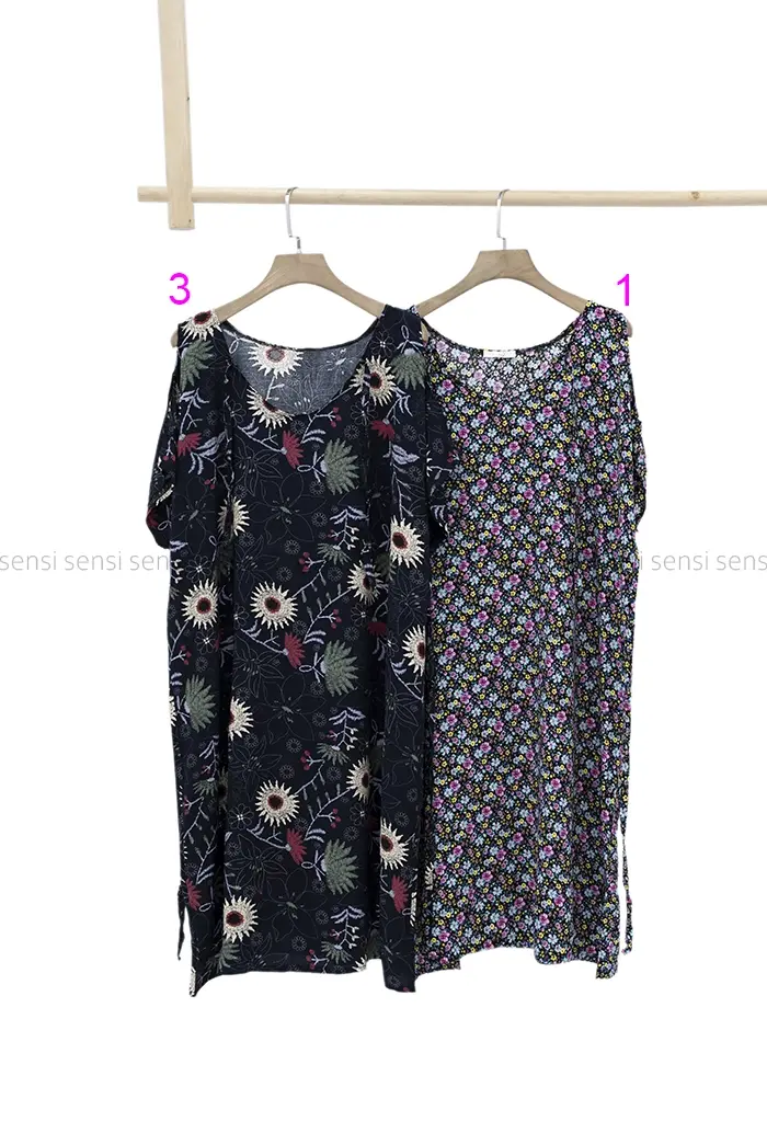 تونیک سرشانه باز نخی کد1002420