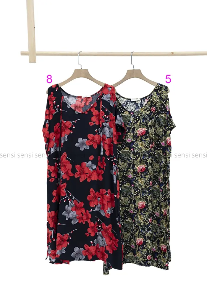 تونیک سرشانه باز نخی کد1002420