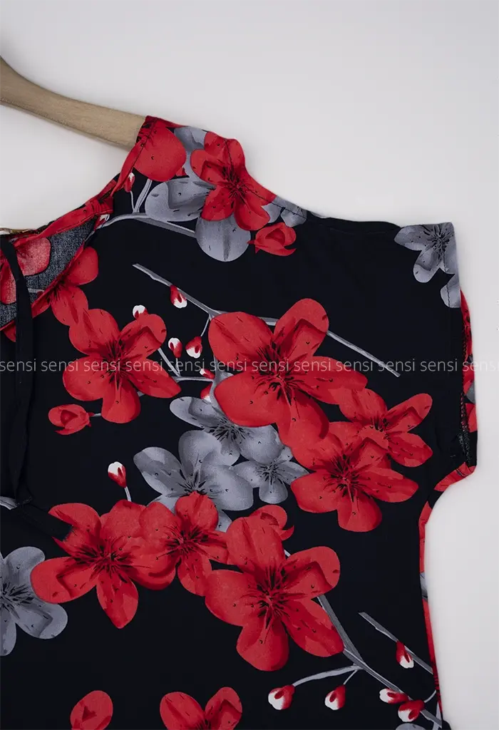 تونیک سرشانه باز نخی کد1002420