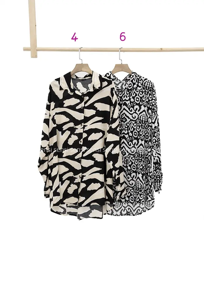 شومیز نخی آستین بلند کد1002424