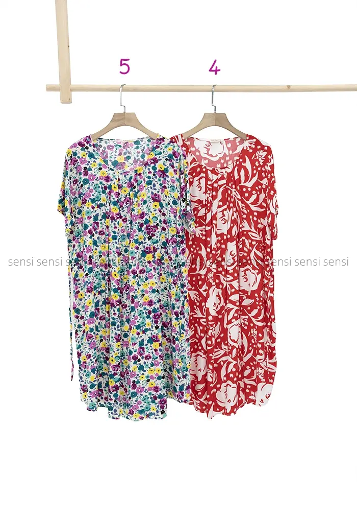 پیراهن نخی آستین کوتاه کد1002426