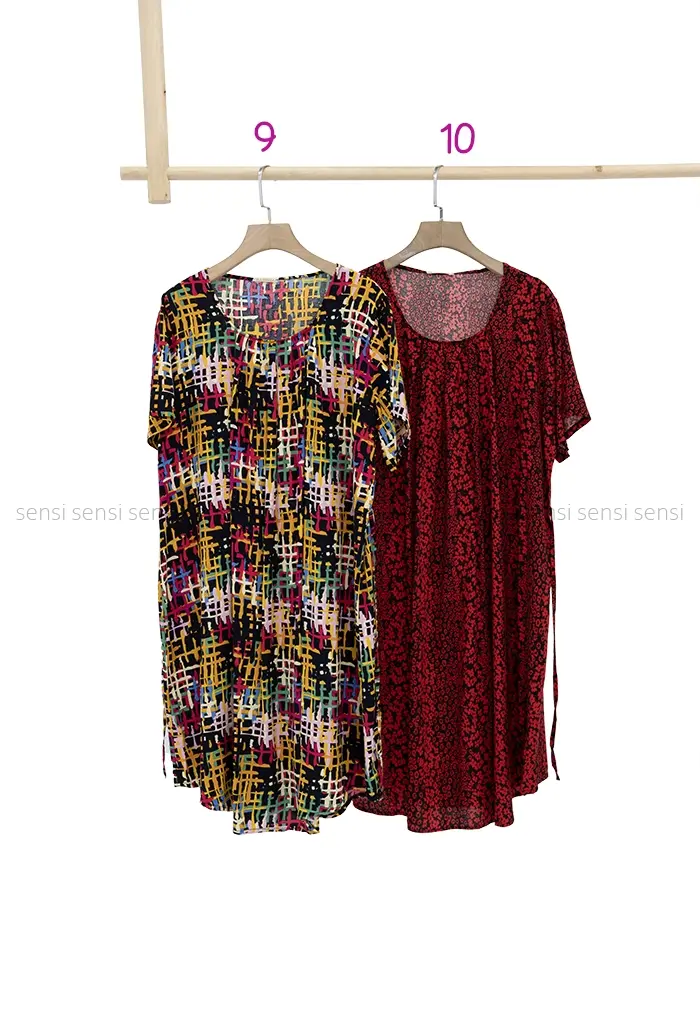 پیراهن نخی آستین کوتاه کد1002426