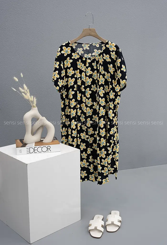 پیراهن نخی آستین کوتاه کد1002426