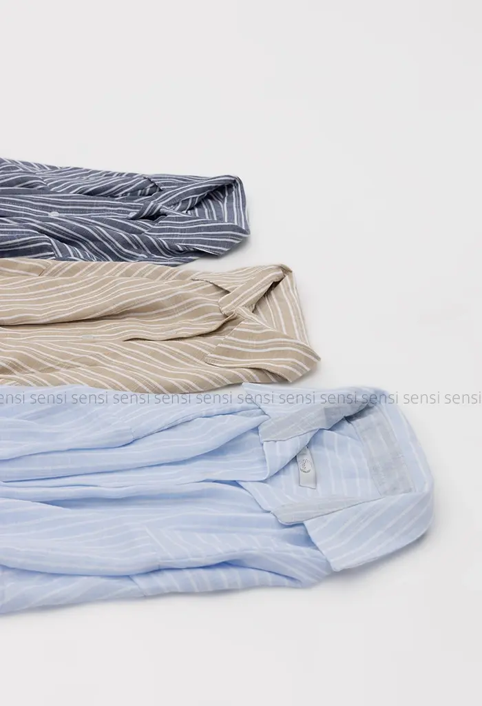 شومیز راه راه لینن کد1002487